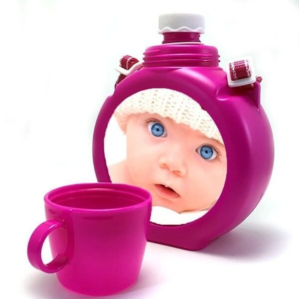 Cantimplora infantil personalizada con fotos Rosa - Imagen 2
