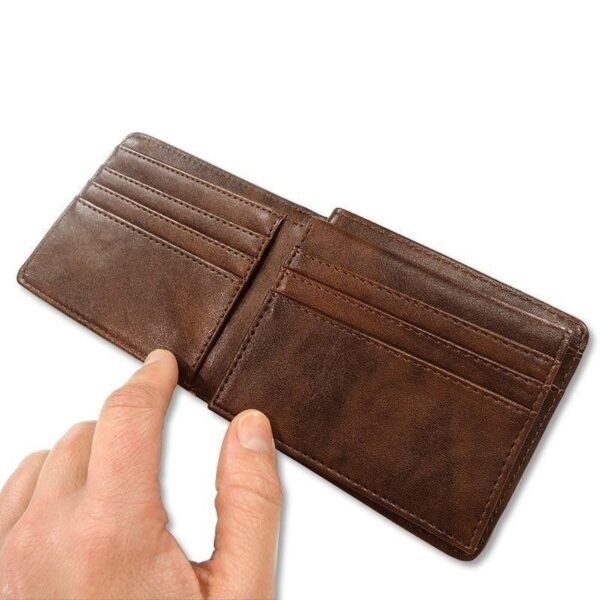 Cartera personalizada con fotos caballero  DNI Marrón - Imagen 3