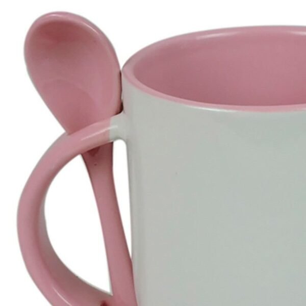Taza personalizada con fotos con cuchara int. colores - Imagen 4