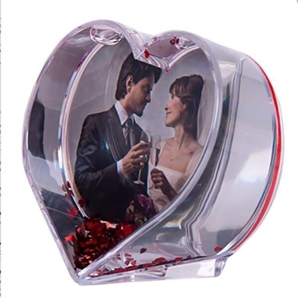 Bola de nieve con fotos forma de corazón - Imagen 3